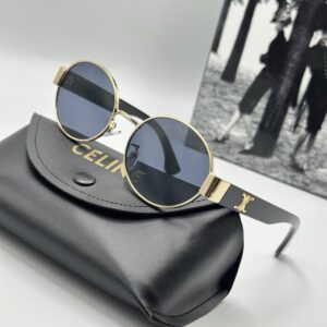 Celine Gold - Black Metal Kasa Unisex Sunglasses G1985-VLL