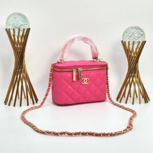 Chanel Vanity Case With Miror Fuşya Women's Bag VLT328