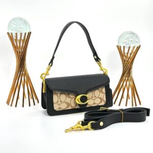 Coach Pillow Tabby Mini Size Black- Krem Women's Bag VLT360