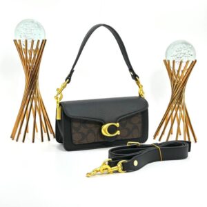 Coach Pillow Tabby Mini Size Black-Brown Women's Bag VLT361