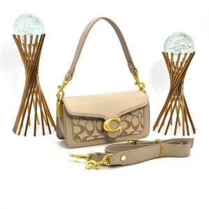 Coach Pillow Tabby Mini Size Bej Desenli Women's Bag VLT364