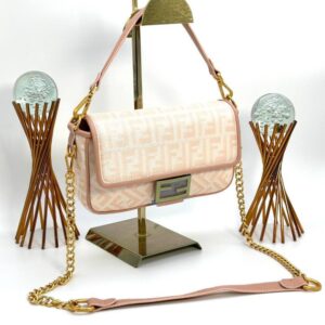 Fendi Baguette Handbag Pudra Women's Bag VLT310