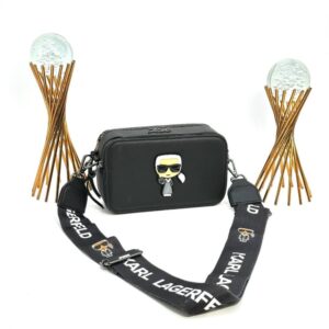 KARL LAGERFERD SNAPSHOT WITH BAGS BLACK
