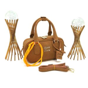 Miu Miu Arcadie BAG NEW MODEL Brown Süet Women's Bag