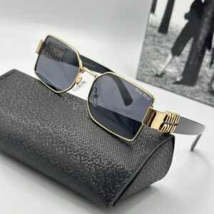 Miu Miu New Season Gold Unisex Sunglasses G1997-VLL