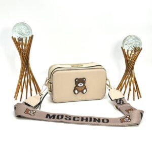 MOSCHINO SNAPSHOT WITH NEW BAG BEJ