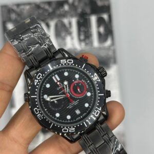 Omega Crono Black Men's Kol Watch S829