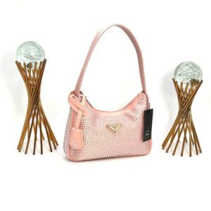 PRADA WİTH CRYSTALS MİNİ BAG PİNK