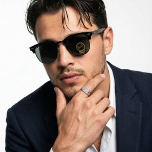 Rayban Clubmaster Black Imported Unisex Sunglasses G3883-VLL