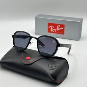Rayban Ferrari Black Beşgen Unisex Sunglasses G3225-VLL