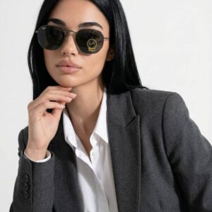 Rayban Hexagonal Imported Women's Sunglasses G3823-VLL