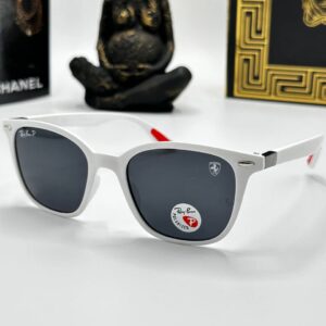 Rayban Polarized White Imported Unisex Sunglasses G1121-VLL