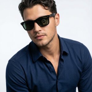 Rayban Wayfarer 2140 Black Men's Sunglasses G3809-VLL