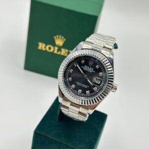 Rolex DateJust Crystal Silver Men's Kol Watch S813-VLL