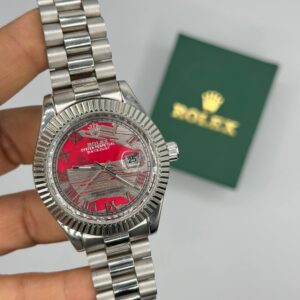 Rolex Datejust Red Kadran Men's Kol Watch S909
