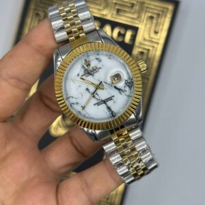 Rolex Datejust Gold Silver Men's Kol Watch S921