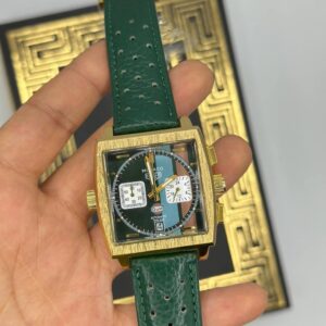 TAG Heuer Monaco Green Kordon Men's Kol Watch S789-VLL