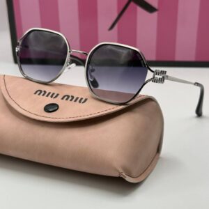 New Season Miu Miu Silver Imported Women's Sunglasses G1896