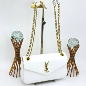 YSL CALYPSO CROSSBODY BEYAZ KADIN ÇANTA VLT396